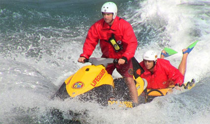 Oceanside Lifeguard LifeSled Safety Training